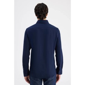 Resim D'S Damat Ds Damat Slim Fit Lacivert Örme Gömlek 6HF02G801281M 
