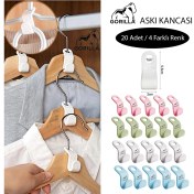 Resim Gorılla Askı Kancası 20 Adet Gömlek Çanta Kemer Askı Kancası Dolap Içi Düzenleyici Askı Kancası 