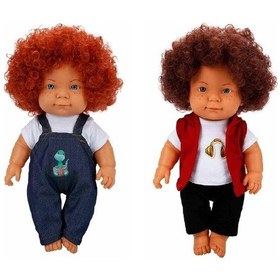 Resim Sunman Kıvırcık Saçlı Curly Bebek 35 Cm 