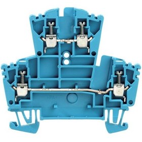 Resim Weidmüller Wdk 2.5 Bl- 2.5 Mm Çift Katlı Vidalı Mavi Klemens-1021 