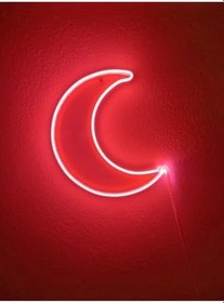 Resim Ay Neon Led Dekoratif Aydınlatma 