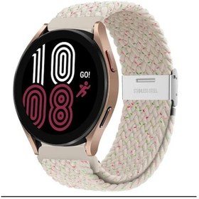 Resim Samsung Galaxy Gear Sport R600 - Gear S2 Classic Uyumlu 20mm Likralı Örgü Kayış Akıllı Saat Kordonu 
