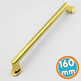 Resim Mobilya Mutfak Dolabı Çekmece Dolap Kapak Kulpu Düz Metal Kulpları Kulbu Kulpu 160 mm Altın 