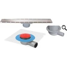Resim Sukar Yükseklik Ayarlı Duş Kanalı 60 cm ve Yalıtım Kiti 