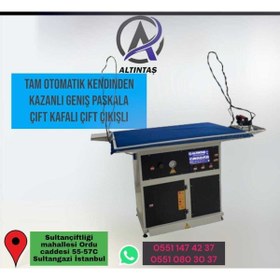 Resim qualitysm Altıntaş Ütü Makineleri Kendinden Kazanlı Çift Çıkışlı Geniş Paskala 