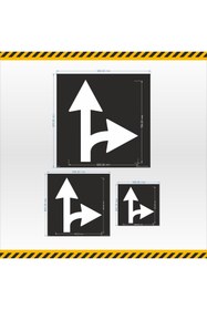 Resim isgtabelam 40x40 Cm /kompozit /Ileri Ve Sağ Ok Boyama Şablonu 