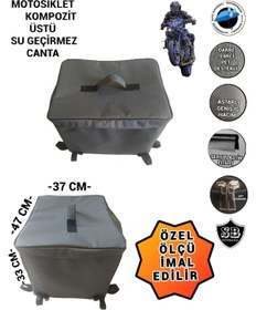 Resim Genel Markalar Motosiklet Kompozit Universal Alüminyum Kasa Üstü Su Gecirmez Gizli Fermuar Çanta 