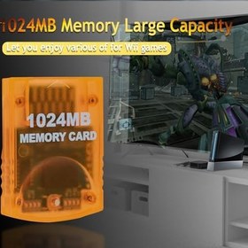 Resim Mcbazel Wii/Gamecube GC-Konsol için 1024MB oyun hafıza kartı 