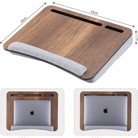Resim Hype Store Vigo Wood - LS011 Minderli 13" ve 15.6" Laptop Sehpası 