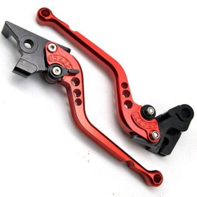 Resim CF Moto 450 SR Ayarlanabilir Spor Manet Takımı Kırmızı 