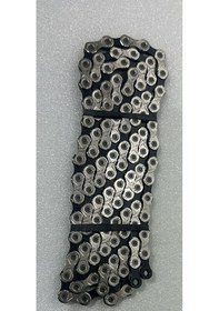 Resim Kmc Zincir X10 1/2 X 11/128 110 Bakla 10 Vites Kutusuz Gri - Siyah 