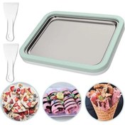 Resim nesshomeeart Ev Tipi Spatulalı Kore Tarzı Rulo Dondurma Tavası Yoğurt Dondurma Bowl Tabağı Dondurma Yapma Aparat 