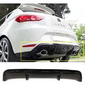 Resim SEAT LEON 2013-2016 MK3 PLASTİK BOYASIZ STYLE ARKA DİFÜZÖR 