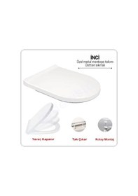 Resim Nkp İnci Yavaş Kapanan Klozet Kapağı 