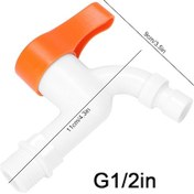 Resim Hangfox 4 Adet Ppr Plastik Hızlı Bağlantı Musluk Boru Aksesuarı G1/2 İnç Dış Dişli 