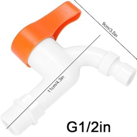 Resim Hangfox 4 Adet Ppr Plastik Hızlı Bağlantı Musluk Boru Aksesuarı G1/2 İnç Dış Dişli 