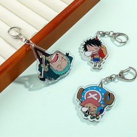 Resim 2D Düz, 1 Adet One Piece Monkey D. & Zoro Anime Anahtarlık - Sevimli Chibi Tarzı Koleksiyon Figürü, Kült Korsan Şapka Tasarımı, Dayanıklı Çanta Aksesuarı, Hayranlar İçin (Resmi İlhamlı) 