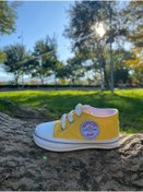 Resim Papulin Converse Tarzı Lüx Bebe Sarı Patik 