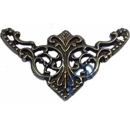 Resim Dekoratif Köşe Süsü, Köşelik - Küçük, 19X34MM, Antik, 1 Adet 