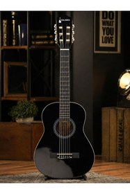 Resim valares Qcg3024 36 inç. siyah Klasik Gitar Çocuklar İçin İdeal Yumuşak Tını Kolay Çalım Çanta Ve Pena Hediye Siyah 