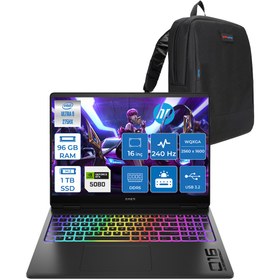 Resim Hp Omen Max 16-AH0010NT Intel Core Ultra 9 275HX 96 GB Ddr5 1tb SSD 16 GB Nvıdıa RTX5080 16 Inç 2k Wqxga 240Hz 3ms IPS Freedos Siyah OB92QREAF21 + Zetta Çanta 