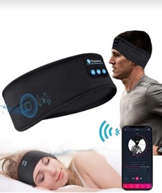 Resim TEKNOAKUSTİK Yeni Nesil Kablosuz Bluetooth 5.0 Spor Uyku Su Geçirmez Yaz Kış Çok Yönlü Kumaş Bandana Kulaklık 