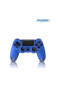 Resim Ps4-pc-android Box-android-Apple Uyumlu iOS Telefon Tablet Titreşimli Bluetooth Oyun Kolu Mavi 