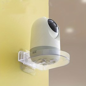 Resim Güvenlik kameraları ve bebek monitörleri için yapışkan şeffaf monitör askısı - Ofis/Ev Dekor/Banyo Depolama Kullanışlı Raflar için Delme Gerektirmeyen Duvar Rafı 