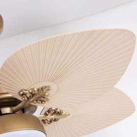 Resim Fancium DKF-507 LED Aydınlatmalı Uzaktan Kumandalı Bej Tavan Vantilatörü 