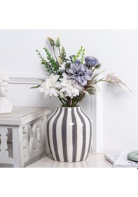 Resim Karaca Home Bevel Dekoratif Vazo Gri 300.23.01.0366 