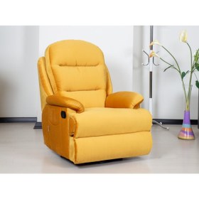 Resim TeknoKonfor Sarı Lena Sallanır Tv Manuel Baba Koltuğu 