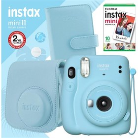 Resim Instax Mini 11 Fotoğraf Makinesi - Çanta - Albüm - 10lu Film Seti Beyaz 