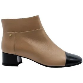 Resim Hakiki Deri Sıyah-bıskuvı Bot Topuklu 9916 03 Bfl-1360 Siyah 