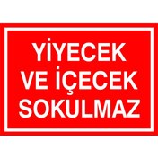 Resim izmirdenet Yiyecek Ve Içecek Sokulmaz Kendinden Yapışkanlı Etiket 17,5 X 25 Cm 