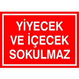 Resim izmirdenet Yiyecek Ve Içecek Sokulmaz Kendinden Yapışkanlı Etiket 17,5 X 25 Cm 