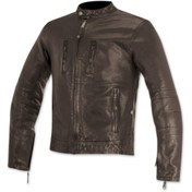 Resim S Brass Leather Jacket Deri Motosiklet Montu 