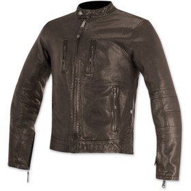 Resim S Brass Leather Jacket Deri Motosiklet Montu 