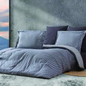 Resim Maxstyle Bambu Çizgili Antrasit Tek Kişilik Nevresim Takımı 