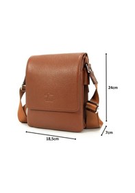 Resim Erkek Postacı Çantası Hakiki Deri Taba Kangaroo Kıngdom 7279-T 