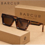 Resim Fastbuy Wangxi Leopar Çayı Barucu Erkek Kare Polarize Güneş Gözlüğü - Anti Mavi Işıklı, Retro Modern Tasarım Altın Altın 