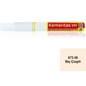 Resim Kementaş Tam Örtücü Rötuş Kalemleri 873 08 Bej Çizgili Tam Ört.rötuş Kalem 