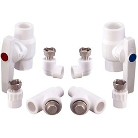 Resim Kombi Bağlantı Seti Dirsekli 8 Parça 