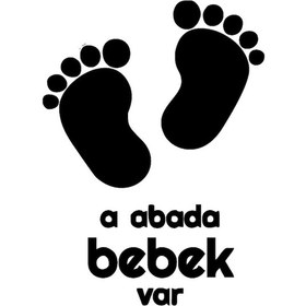 Resim Arabada Bebek Var Sticker Yapıştırma 17Cm 