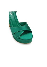 Resim Deery Yeşil Platform Topuklu Kadın Abiye Ayakkabı - K2023zyslm01 Yeşil 