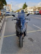 Resim Motocam Falcon Trex 188 Siperlik Ön Cam 2022 2024 Model 75cm Açıkfüme Renkli 4mm Uzun Cam 