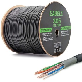 Resim GABBLE GAB-CDS305 CAT6 305MT DIŞ ORTAM KABLO OD 0.50MM 