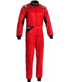 Resim Sparco Sprint Fia Onaylı Yarış Tulumu Kırmızı Siyah 