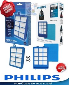 Resim Philips Uyumlu Fc9923/07 Marathon Ön Ve Arka Hepa Filtre Seti (409052138) 