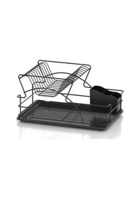 Resim Acore İki Katlı Mat Siyah Bulaşık Sepeti ve Tabaklık Siyah 20363- Siyah 