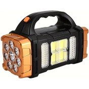 Resim Motion003 Turuncu Kamp Lambası 1 Adet Taşınabilir Güneş Usb Şarj Edilebilir Led El Feneri 4 Mod 2400mah Pil Kamp Balıkçılık Yürüyüş Cob Işık Usb Kablosu Dahil Altın 